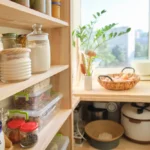 Pantry with sealed containers helping to keep it pest free.