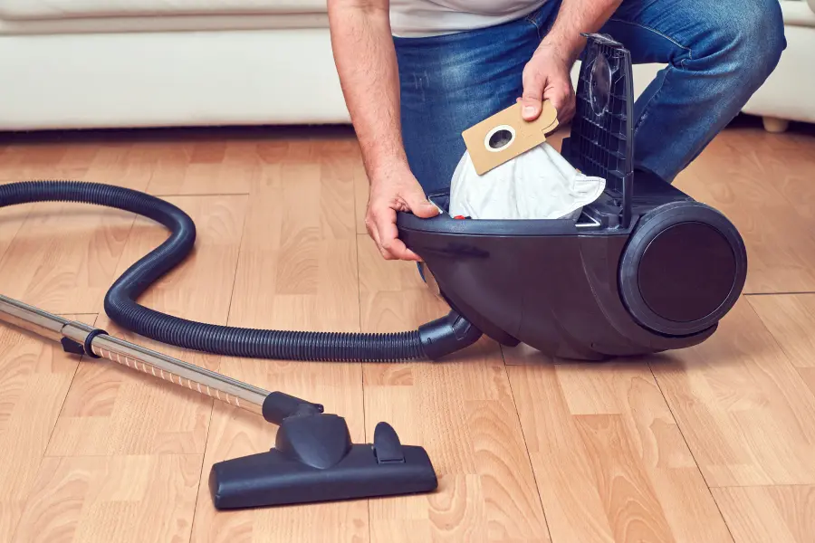 Using a vacuum with a bag is crucial when getting rid of bed bugs from carpet