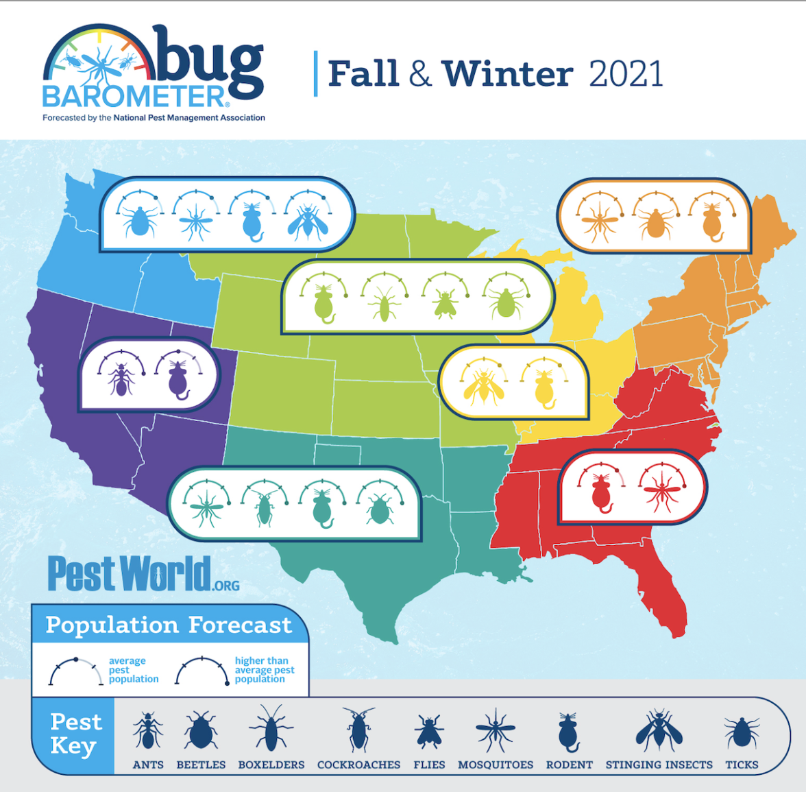2021 Bug Barometer - Ja-Roy Pest Control