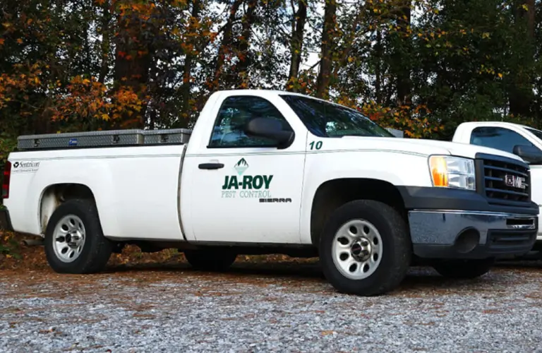 Ja-Roy Pest Control trucks. Contact Ja-Roy for your pest control needs today.